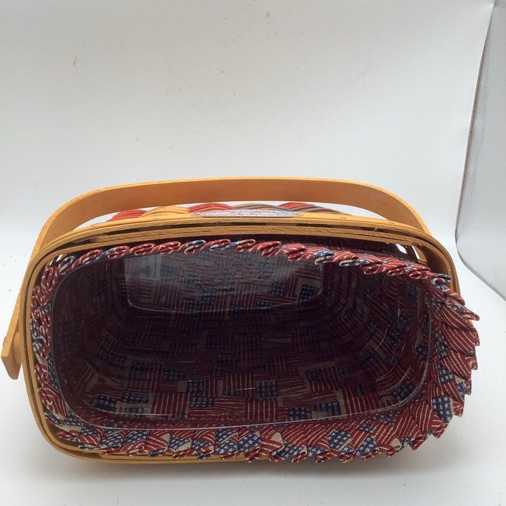 Vintage 1998 Longaberger 25th Anniversary Handled Basket - Picture 7 of 12